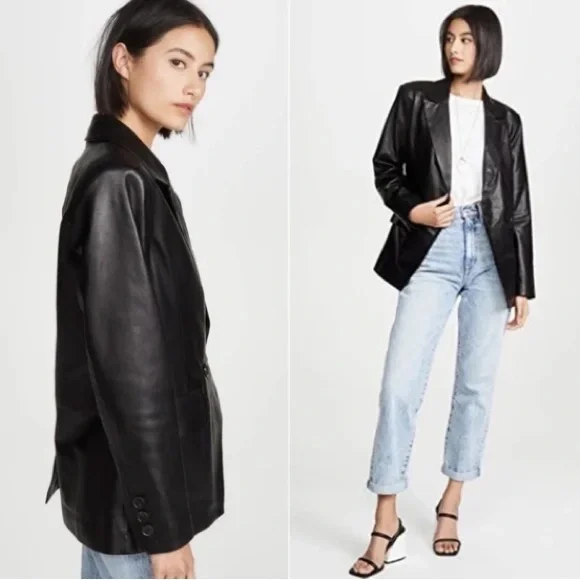 Anine Bing leather blazer - Picture 2 of 10